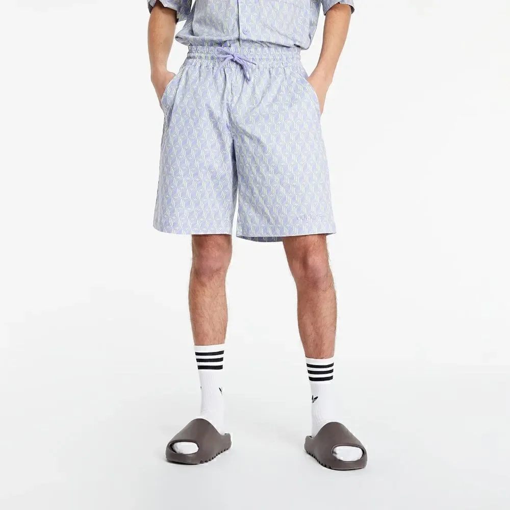 Adidas Originals Monogram Shorts Bad Bunny Forum PWR Woven Shorts Three Stripes